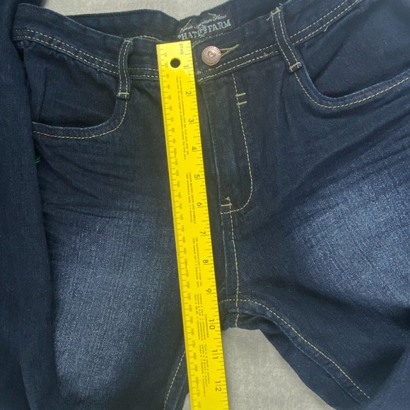 Phat Farm Jeans Kids Size 18 Blue Boys Embroidered Y2K Denim Youth‎ - Picture 15 of 16